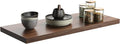 Wall Shelf Set of 1, Walnut Floating Shelves 24 in W x 10 in D x 1 in H, Wooden Floating Wall Shelf with Invisible Brackets for Living Room/Bedroom/Bathroom/Kitchen Storage and Decor