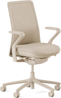 Branch Verve Chair - High Performance Executive Office Chair with Contoured Back and Adjustable Lumbar Support - High Density Foam Cushion and 3D Knit Back - Fits 5' to 6', Up to 275 lbs, Wheat