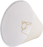 Aspen Creative 58309, Hardback Empire Transitional UNO Lamp Shade, Cream, 4" Top x 10" Bottom x 7" Slant Height, Slip 33mm