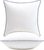 puredown® 22x22 Pillow Inserts Set of 2, Overfilled Down Alternative Decorative Pillows with 100% Cotton Cover, Plush Fluffy Throw Pillows for Couch, Sofa, Bed and Home Decor