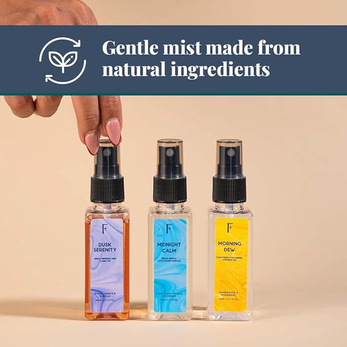 Folkulture Luxury Room Spray Odor Eliminator - Set of 3 (5.1 Fl Oz) | Non Toxic,Long Lasting Lavender, Vanilla Room Spray Or Deodorizer For Relaxation, Bath & Body Works, Home, Guest-Room Essentials