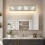 SOLFART Bathroom Vanity Light Over Mirror - 4 Light Led Vanity Light Fixture 26inch Matt Lights for Medicine Cabinet 5CCT Dimmable
