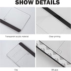 Office Desk Accessories 2pcs Multifunction Computer Monitor Memo Board - Transparent Computer Side Panel Memo Creative Monitor Side Panel Suitable for Office Home Desktop