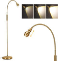 SUNMORY Adjustable LED Beam Floor Lamps for Living Room, Reading Lamp with Flexible Gooseneck, Dimmable Zoomable Spotlight, Work Light, Touch Control, Task Crafting Standing Lamp for Office Bedroom