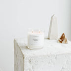 Calyan Wax Co. Desert & Agave 2 Wick Scented Candle - 37 Hour Burn - Luxury Non Toxic Soy Wax Candles - Long Lasting Large Glass Jar Candle for Home - 8.8oz