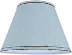 Aspen Creative 32183A Transitional Empire Shape Spider Construction Lamp Shade, Light Blue, 7" Top x 13" Bottom x 9-1/2" Slant Height