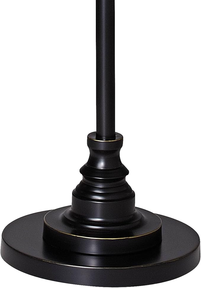 Lakebed Set Black Bronze Floor Lamp with Print Shade
