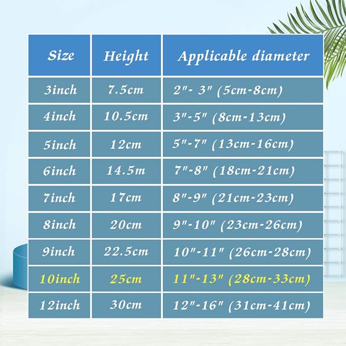 Artliving 10 Inch Black 6pcs/Set Plastic Easels Plate Display Stands Picture Frame Stand Holder