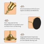 Gold Candle Holders Set -30pcs Taper Candle Holder for Candlesticks, Tall Metal Candlestick Holders for Table Centerpiece, Home Decor, Fits 3/4 Inch Thick Candles (Gold, 10 Sets(30 Pcs))