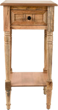 Decor Therapy Simplify 1-Drawer Accent Table, Sturdy Narrow End Table, 28" x 14" x 14" - Natural