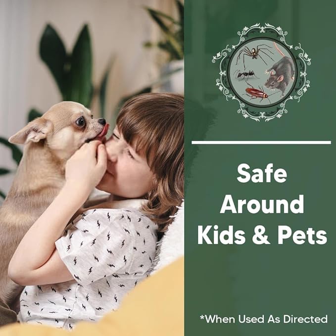 Pest Repellent, Rodent Repellent for Indoor/Outdoor, Mouse Repellent, Peppermint Repel Mice/Rat/Pest/Roach/Spider/Ant from Nesting in Car/RV/Garage/Shed/House, Safe for Kids and Pets - 8P