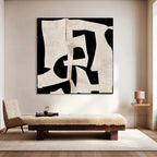 Picture for Living Room Black Wall Art Large Wall Decor Abstract Canvas Artwork for Walls Modern Office Paintings for Wall Decorations Room Decor