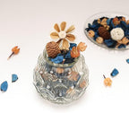 Potpourri Bowl Filler, Spring Pot pourri Dried Flower Vase Fill Mix, Home Decor Scented Dry Poporri, 3 Color Options Natural Flower Home Decor (Blue)