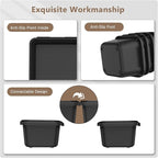 A-LUGEI【𝟱𝟴𝗣𝗰𝘀】【5 Size】 Tool Box Organizer Tray Divider Set, 【Black】 Desk Drawer Organizer, Garage Organization and Storage Toolbox Accessories Rolling Tool Chest Cart Cabinet WorkBench Small Part