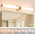 Modern Wall Sconce 38.2 Inch Gold Bathroom Sconces Led Wall Lights with Acrylic Shade Hardwired Long Vanity Lighting Fixtures Over Mirror for Bedroom Living Room Hallway