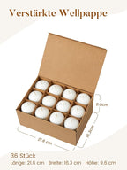 White Floating Candles 2 inch, 36 Pack Floating Candles 5-6 Hours Long Burning, Unscented Floating Candle for Centerpieces, Wedding, Christmas Lights, Romantic Night for Her/Him Set