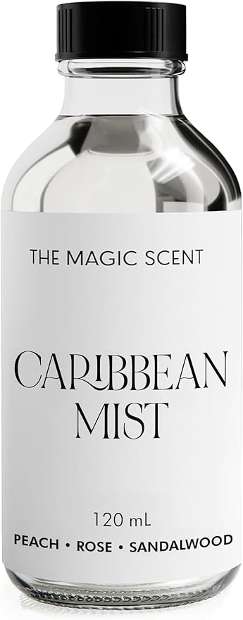 The Magic Scent Carribean Mist Diffuser Oil - Hotel & Home Luxury Scents - Diffuser Oil Scents for Home Designed for Use in All Diffusers - 4 fl oz, 120 mL
