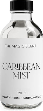 The Magic Scent Carribean Mist Diffuser Oil - Hotel & Home Luxury Scents - Diffuser Oil Scents for Home Designed for Use in All Diffusers - 4 fl oz, 120 mL