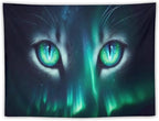 VUMIVI Cat Eye Galaxy Tapestry Mystical Northern Lights Starry Sky Abstract Aurora Art Magical Fantasy Decor Tapestry Wall Hanging for Living Room Bedroom Dorm Classroom Aesthetic Decor W40xL30in