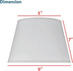 Aspen Creative 56043, Empire Uno Lamp Shade in Rose Red Parchment Wrinkled Paper, 5" Top x 9" Bottom x 7" Slant Height, Slip 33mm
