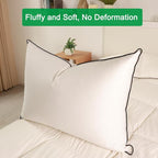 Luxurious Down Pillows - Standard Size, High Fill Power, Breathable Cotton Blend Shell,Down Pillow Ideal for Every Night