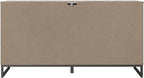 Signature Design by Ashley Neilsville Industrial 6 Drawer Dresser, Butcher Block Gray