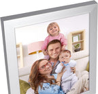 Giftgarden 5x7 Picture Frame Silver Set of 7, Multi Modern 5 x 7 Silver Frames for Wall or Tabletop Display