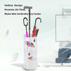 Umbrella Stand Rack for Entryway, Freestanding Round Metal Umbrella Holder, Rain Collection Umbrella Organizer Bin for for Can Walking Stick, Home Office Decor, Hold 4-5 Umbrellas