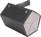 Travel Glasses Case Storage Multifunctional PU Leather Portable Sunglasses Organizer Case Multiple Slots for Glasses(Black)