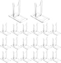 20 Packs Acrylic Comic Book Display Stand, Adjustable Clear Display Holder Easel Collector Stand for Home Office Comic Magazine Postcard Art DVD Album Jewelry Pictures Platter