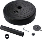 Sunnyglade 30LB Central Pole Umbrella Base with Wide Rattan Design with Steel Umbrella Holder Water Filled Umbrella Base Stand