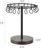 Dahey Metal Claw Clip Organizer Holder Stand Storage Display Hair Accessories Bedroom Bathroom College Dorm Room Decor for Women and Girls, Brown