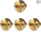Wreath Hanger for Front Door, Heavy Duty Wreath Hangers for Front Door & Glass Window, Upgrade Suction Cup Hooks for Shower,Christmas Thanksgiving Halloween Easter Valentine (Gold, 4p)