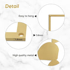 SIGNLEADER Metal Wall Art Decor Abstract Shapes Minimalist Modern Abstract Wall Sculpture Hangings Home Decoration for Living Room, Bedroom, Bathroom, Kitchen, Outdoor - 30" Gold
