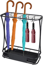 Umbrella Stand Rack with 18 slots Umbrella Holder for Entryway Umbrella Holder with Removable Drip Tray,Black Large