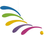 Flowing Rhythm Rainbow Hanging Mobile - 18 Inches - Handmade in Denmark by Flensted
