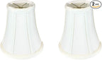 Royal Designs, Inc. BSO-704FC-6WH-2 True Bell Basic Lamp Shade with Flame Clip, 3.5 x 6 x 6.25, White, 2-Pack