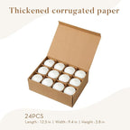 3 inch Floating Candles 24 Pack,10 Hours Burn Clean & Unscented Floating Candle,Floating Candles for Centerpieces,Valentine's Day,Romantic Night,Wedding