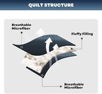 Maple&Stone Quilt Set Queen Size, Lightweight Navy Bedspread Ultrasonic Chevron Pattern Light Coverlet for All Season Comforter Bedding Decor - 3 Piece Full Bed Cover Sets