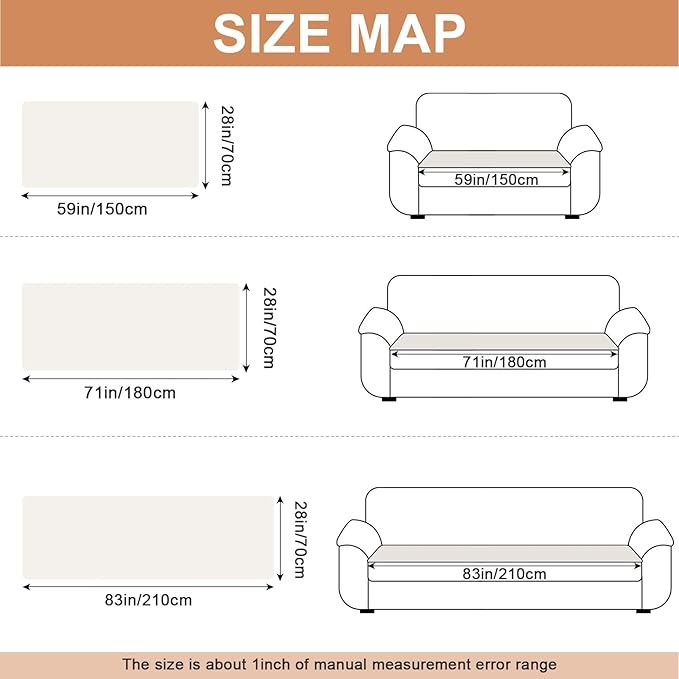 Couch Cover for Dogs, Non Slip Fuzzy Pet Couch Covers for Sofa,Couch Covers for Sofa Pet Friendly,Thick Soft Sofa Slipcovers Cushion Protector(White, 28" x 59"/70 x 150cm)