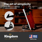 KINGDOM SOLUTIONS MADE IN USA 2-Pack Adjustable Acrylic Easels - Plate Stand - Sturdy Book Stand for Art, Pictures, Plates, Frames - Unique on the Market
