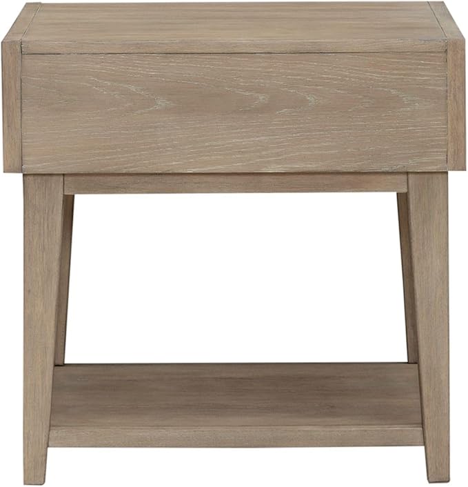 Liberty Furniture Brentwood End Table for Living Room - Sandstone Oak Wood