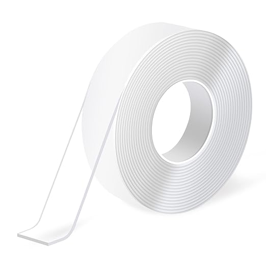 Art3d Double-Sided Tape (10FT) Mounting Tape, Multipurpose Removable Adhesive Foam Tape, Reusable Transparent Tape for Paste Items, Household