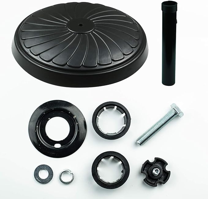 Orgrimmar 22lbs Umbrella Base Heavy Duty Outdoor Living Round Antiqued Patio Market Umbrella Base