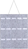 1Pc 15 Grids Glasses Organizer Storage Wall Hanging Bag Multifunctional Sunglasses Eyeglass Container Bag Foldable(Black)
