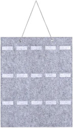 1Pc 15 Grids Glasses Organizer Storage Wall Hanging Bag Multifunctional Sunglasses Eyeglass Container Bag Foldable(Black)