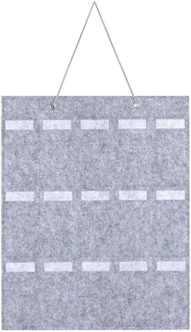 1Pc 15 Grids Glasses Organizer Storage Wall Hanging Bag Multifunctional Sunglasses Eyeglass Container Bag Foldable(Black)