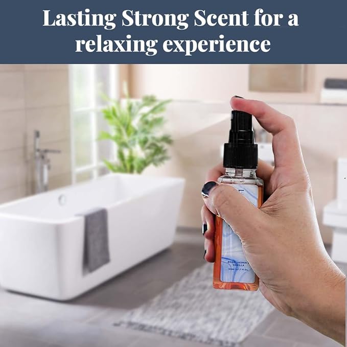 Folkulture Luxury Room Spray Odor Eliminator - Set of 3 (5.1 Fl Oz) | Non Toxic,Long Lasting Lavender, Vanilla Room Spray Or Deodorizer For Relaxation, Bath & Body Works, Home, Guest-Room Essentials