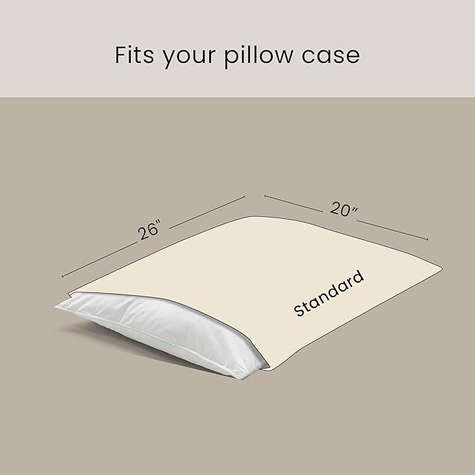 FOSSFLAKES Nordic Sleep, Bed Pillow Hypoallergenic Supportive with Down Alternate, Breathable and Machine Washable, Ideal for Side and Back Sleepers (White Medium High, Standard)