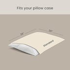 FOSSFLAKES Nordic Sleep, Bed Pillow Hypoallergenic Supportive with Down Alternate, Breathable and Machine Washable, Ideal for Side and Back Sleepers (White Medium High, Standard)